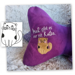 Stickdatei - Cute Doodle Cat 1 Appli